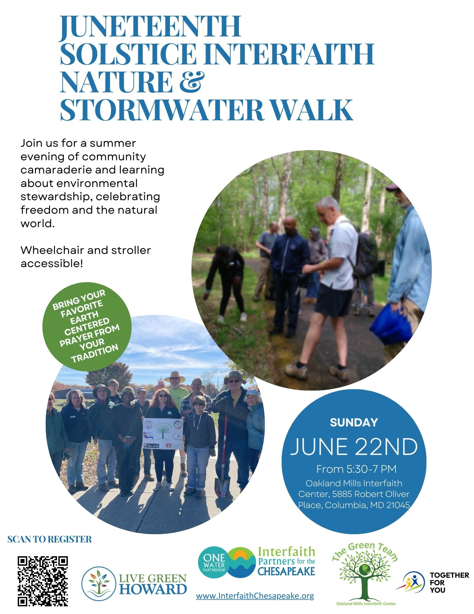 OMI Green Team Junteenth Solstice Interfaith Nature & Stormwater Walk